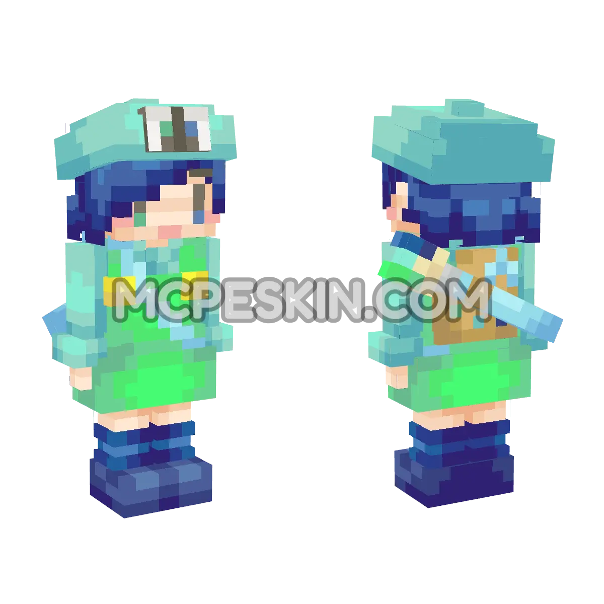 Laktas32 4D Minecraft Bedrock skin