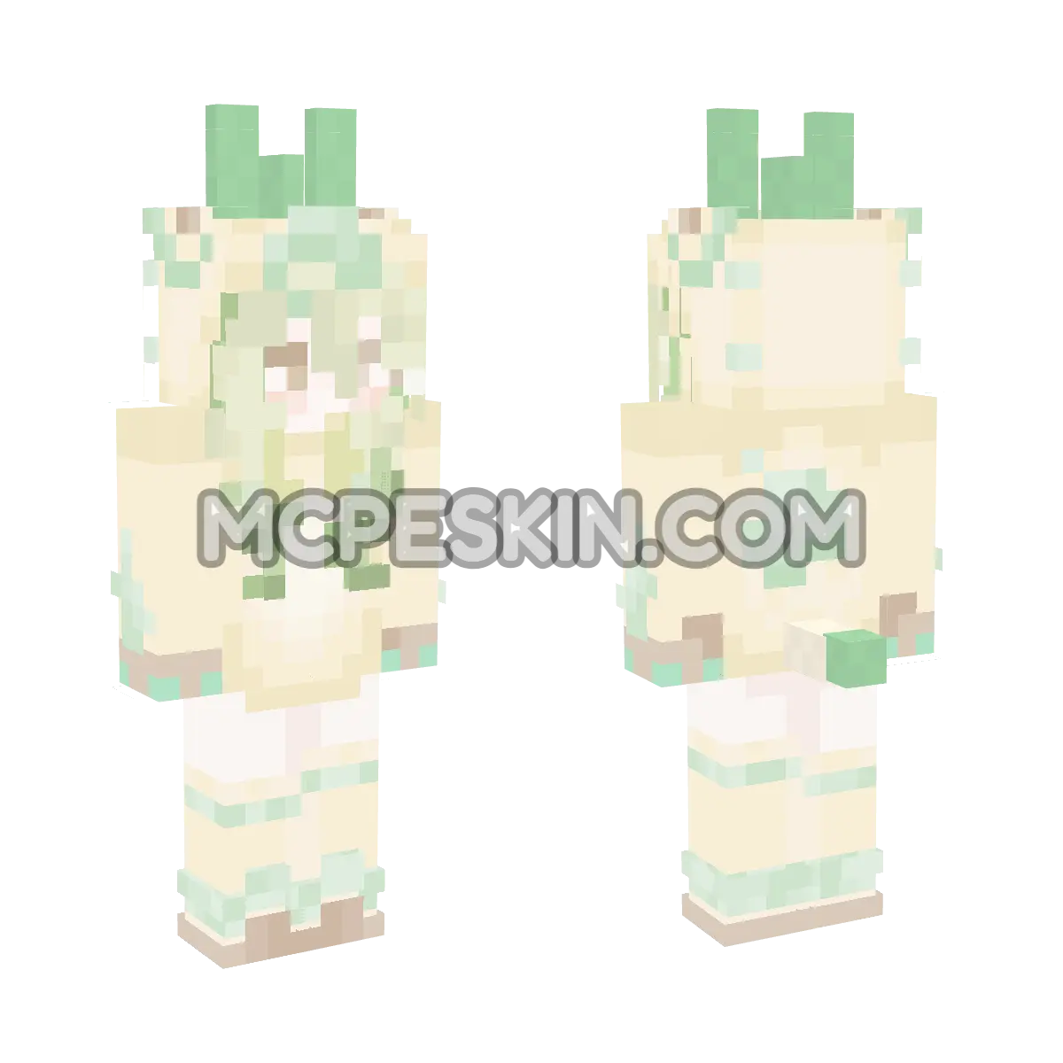 Leafeon 8 4D Minecraft Bedrock skin