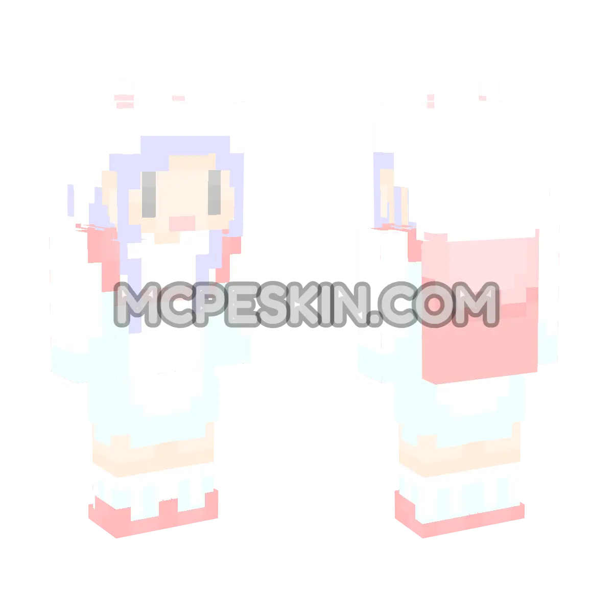 Lena the Traveler 4D Minecraft Bedrock skin