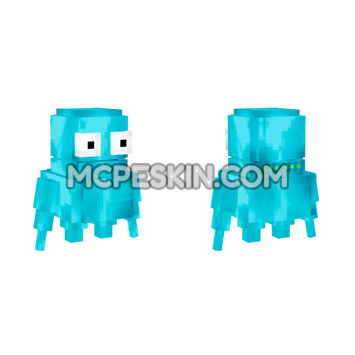 Light Blue Little REPO 4D Minecraft Bedrock skin