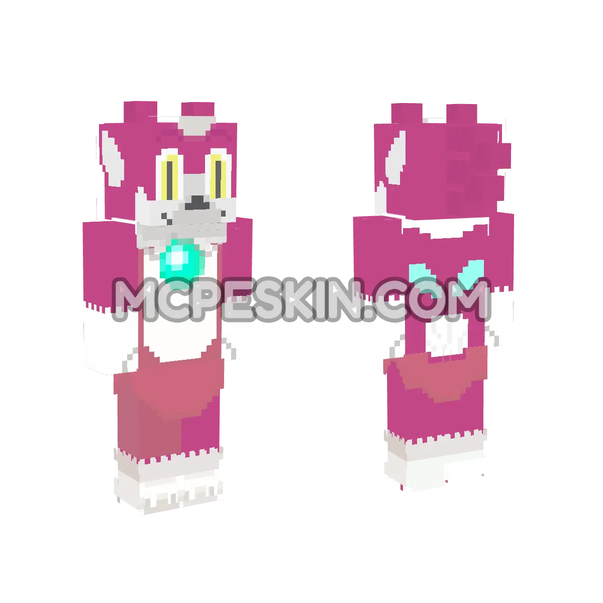 Light Sonic 4D Minecraft Bedrock skin