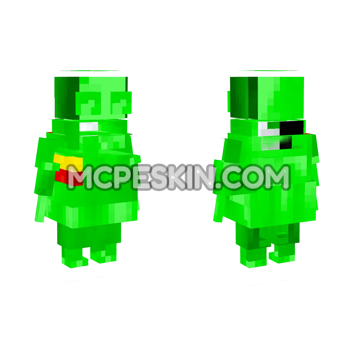 Lime REPO 4D Minecraft Bedrock skin
