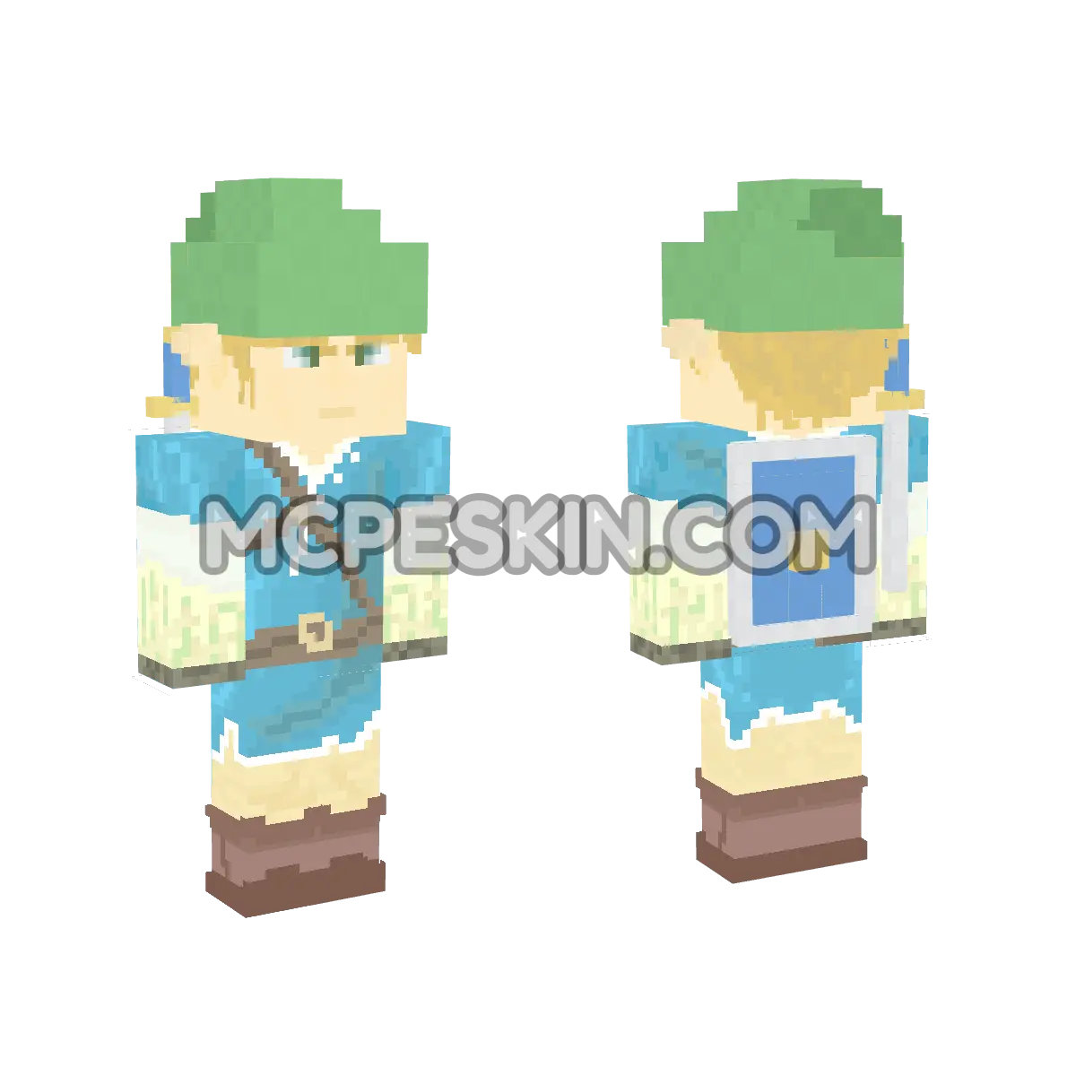 Link Botw 2 4D Minecraft Bedrock skin