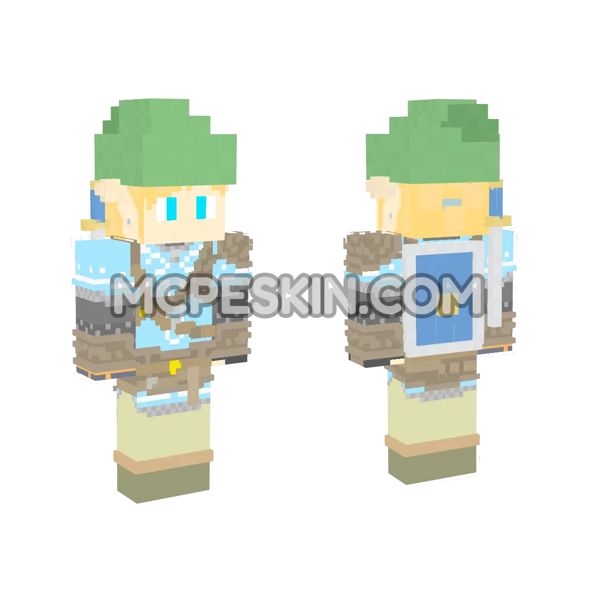 Link Champion Tears Kingdom 4D Minecraft Bedrock skin