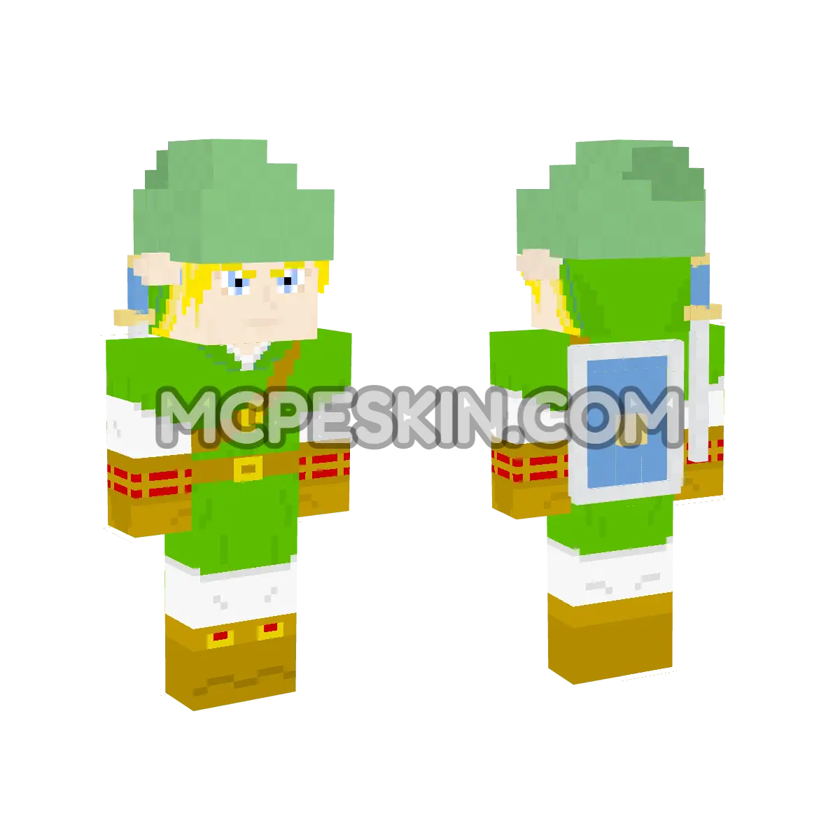 Link Oot 2 4D Minecraft Bedrock skin