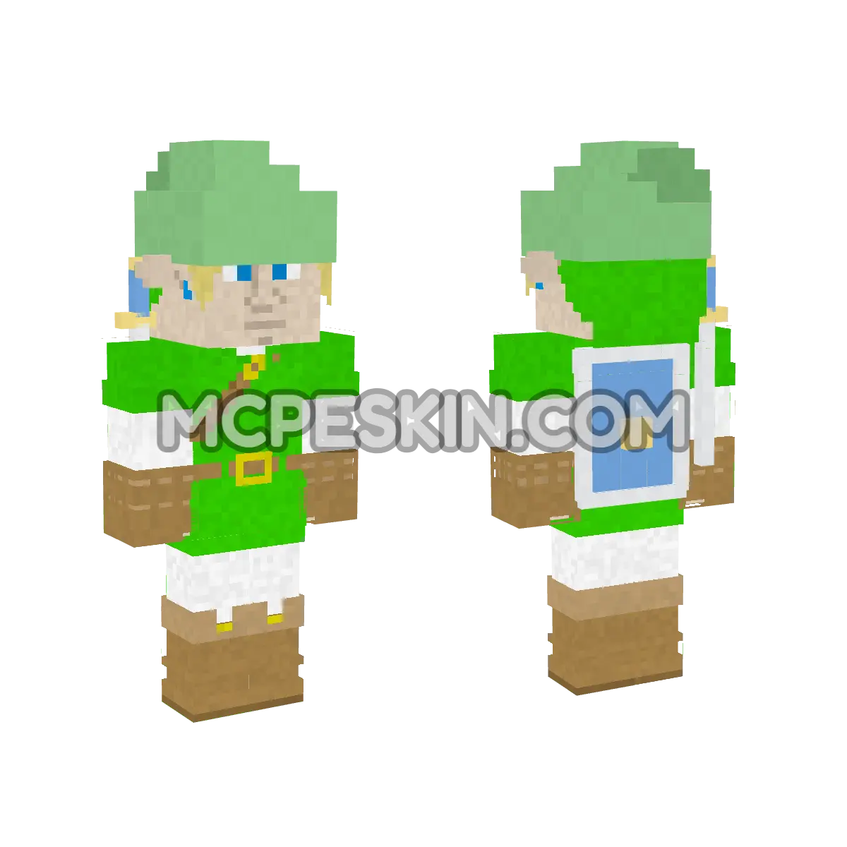 Link Oot 3 4D Minecraft Bedrock skin