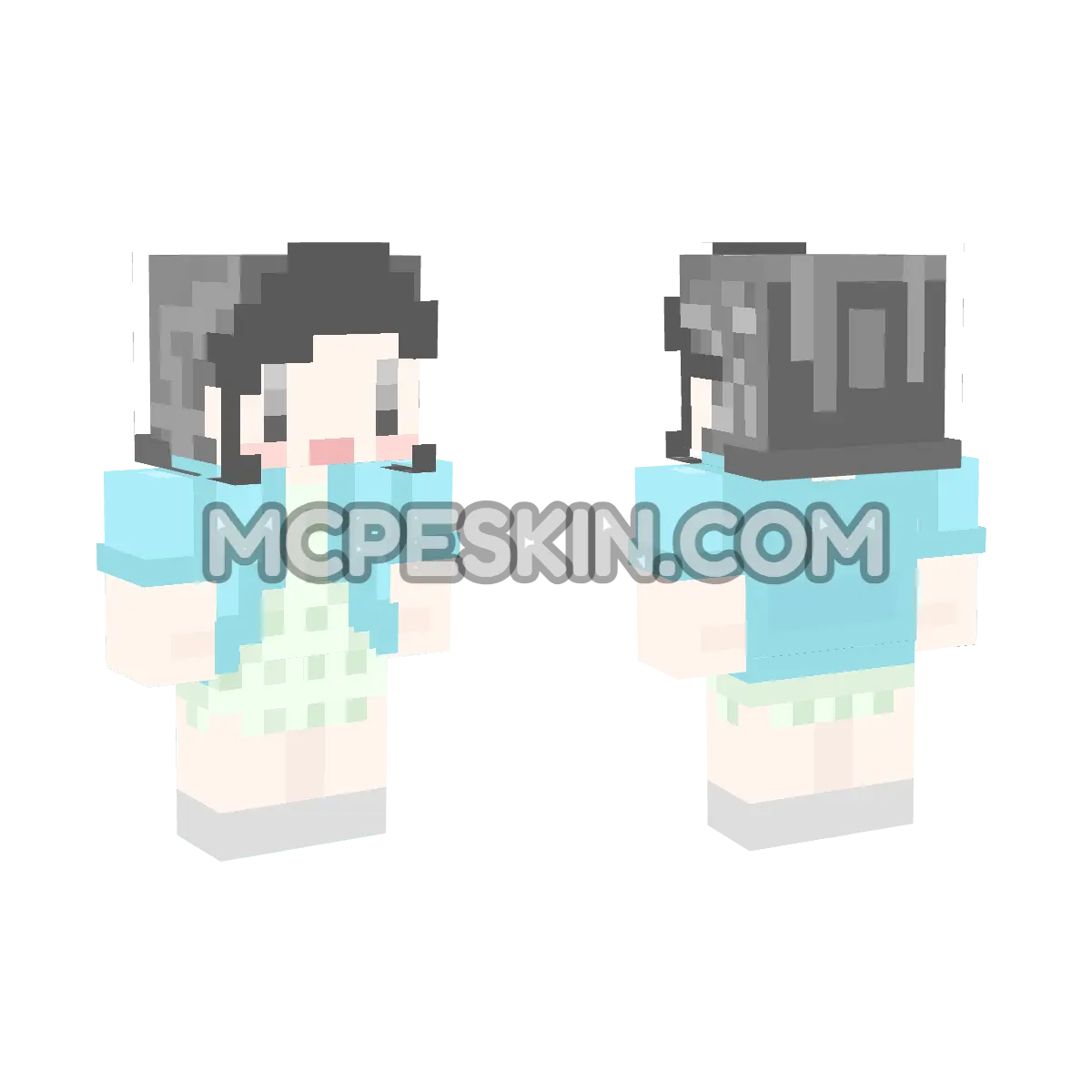 Little Girls Dreamventures: Saki 4D Minecraft Bedrock skin
