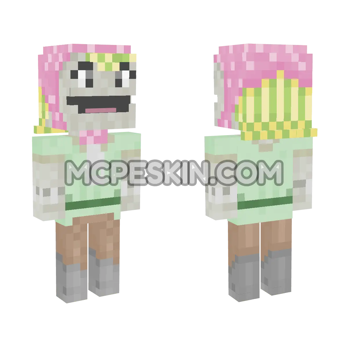 LittleBigPlanet: Sackgirl Alex 4D Minecraft Bedrock skin
