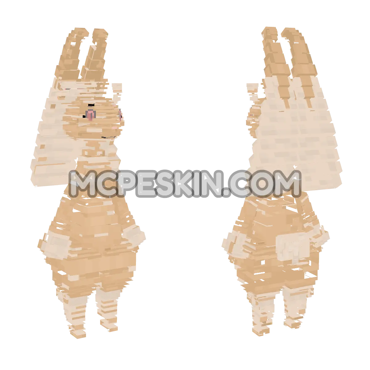 Lopunny 4D 4D Minecraft Bedrock skin