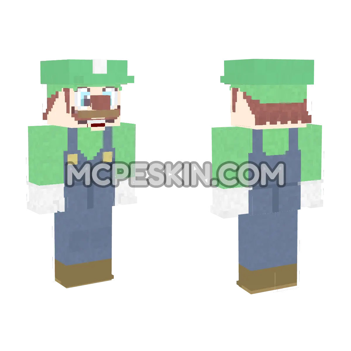 Luigi 11 4D Minecraft Bedrock skin