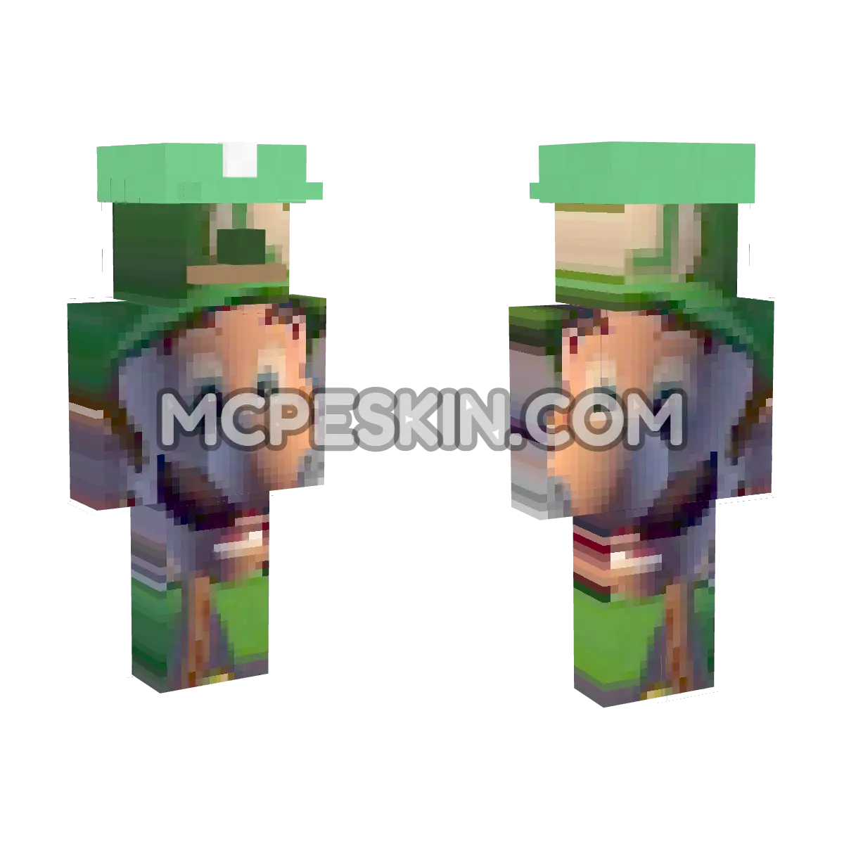 Luigi 12 4D Minecraft Bedrock skin