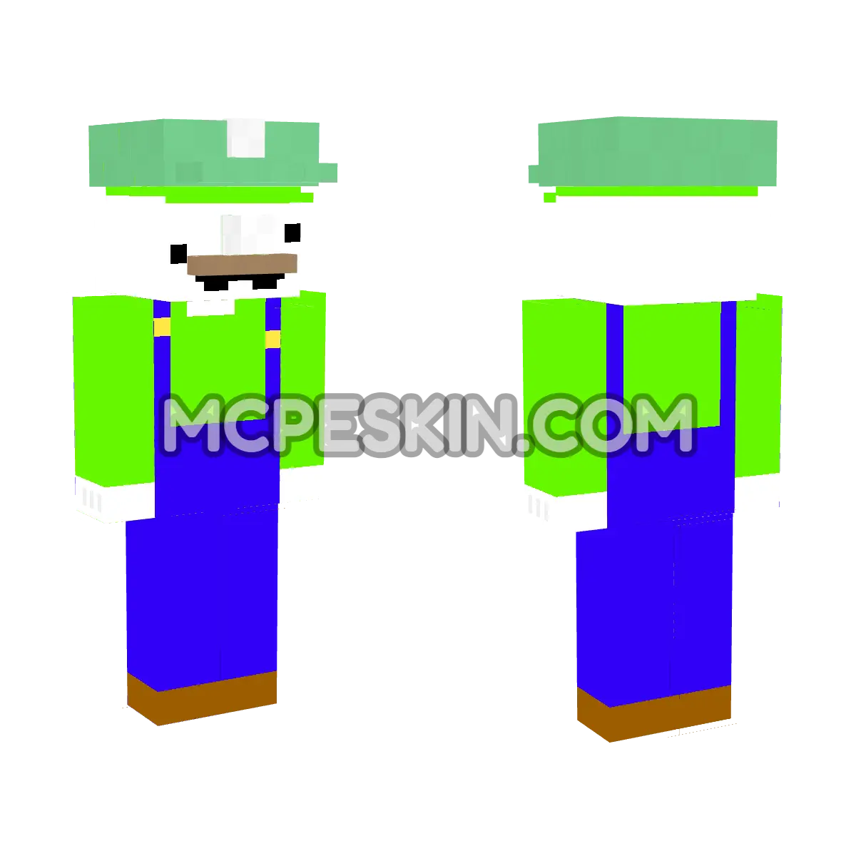 Luigi 13 4D Minecraft Bedrock skin