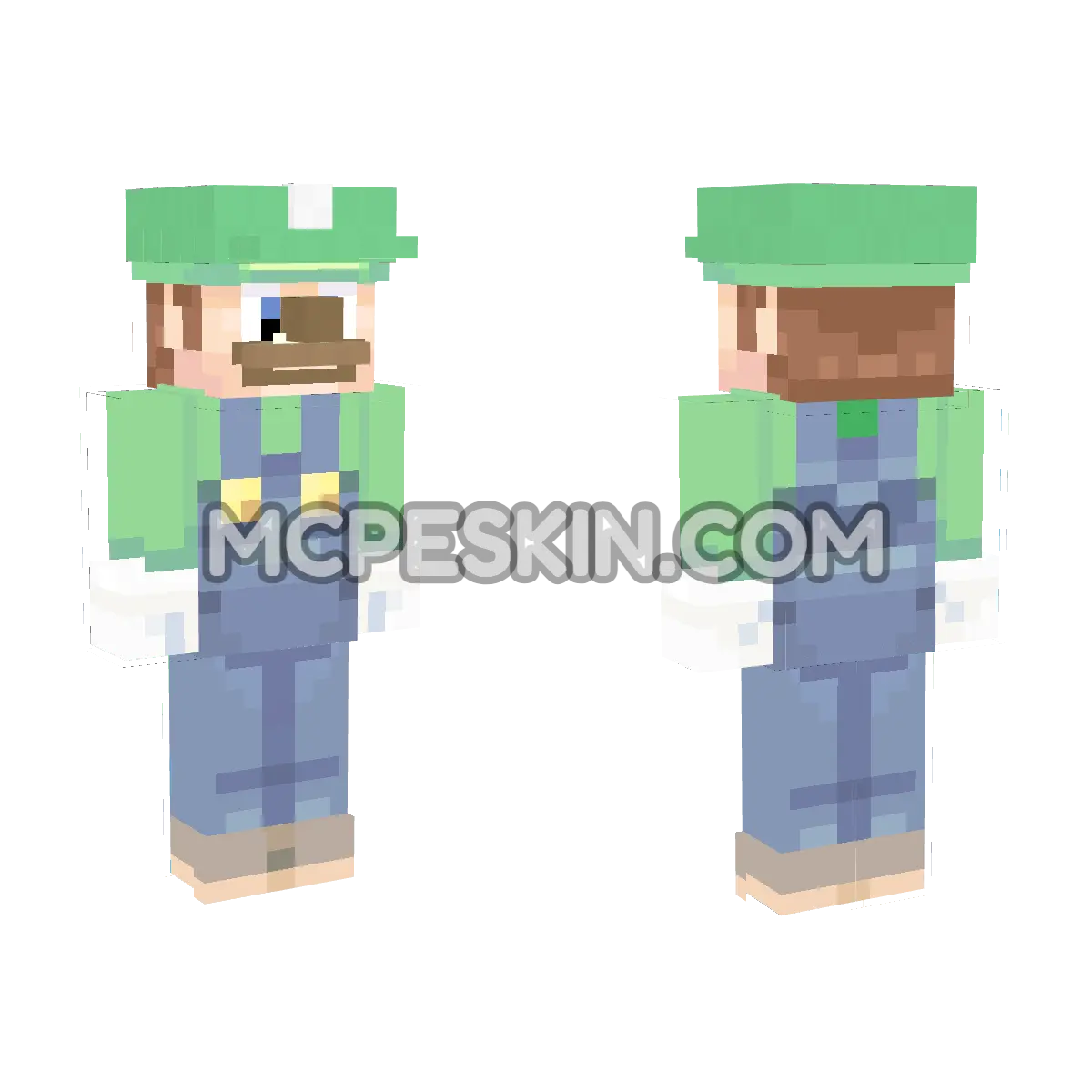 Luigi 15 4D Minecraft Bedrock skin