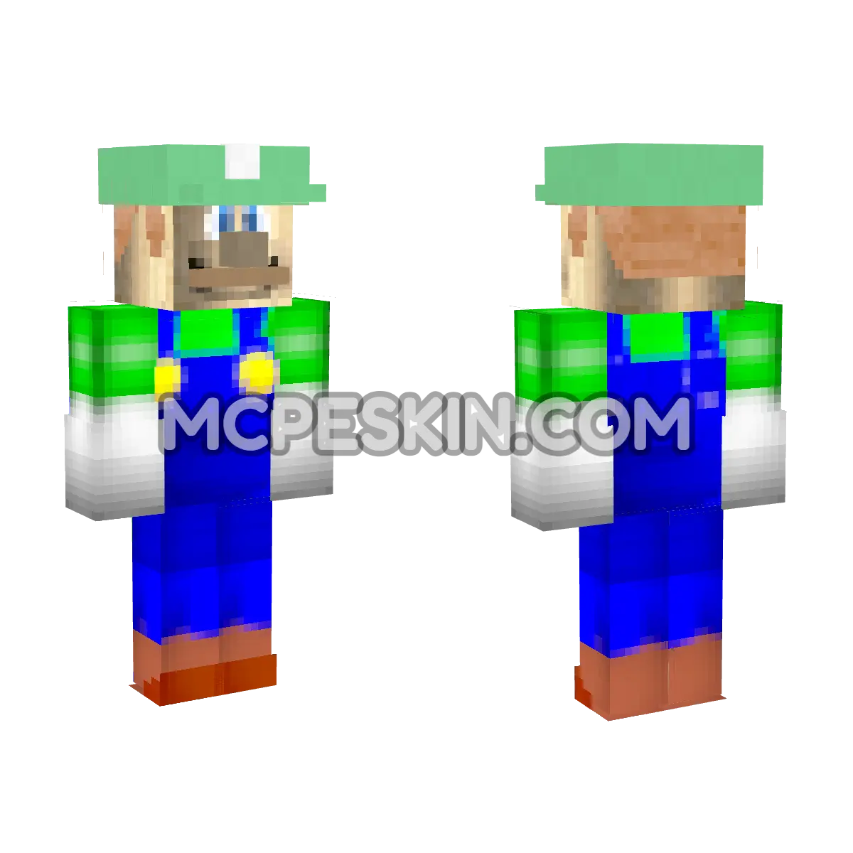 Luigi 16 4D Minecraft Bedrock skin