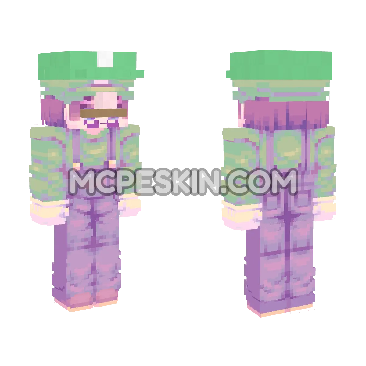 Luigi 18 4D Minecraft Bedrock skin