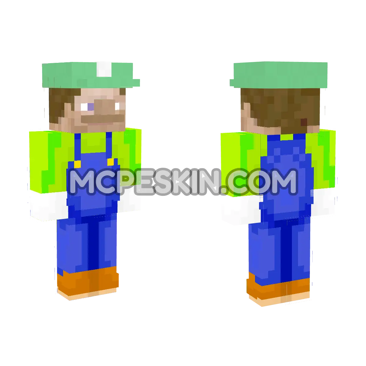 Luigi 23 4D Minecraft Bedrock skin