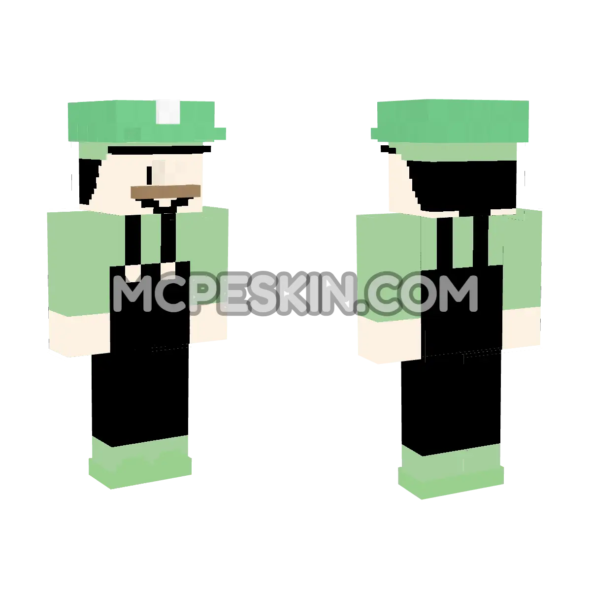 Luigi 25 4D Minecraft Bedrock skin
