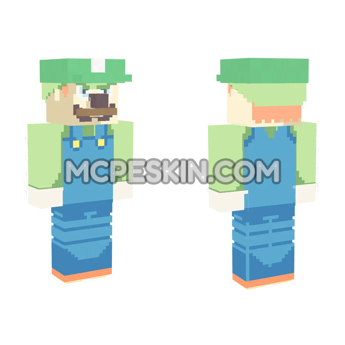 Luigi 26 4D Minecraft Bedrock skin