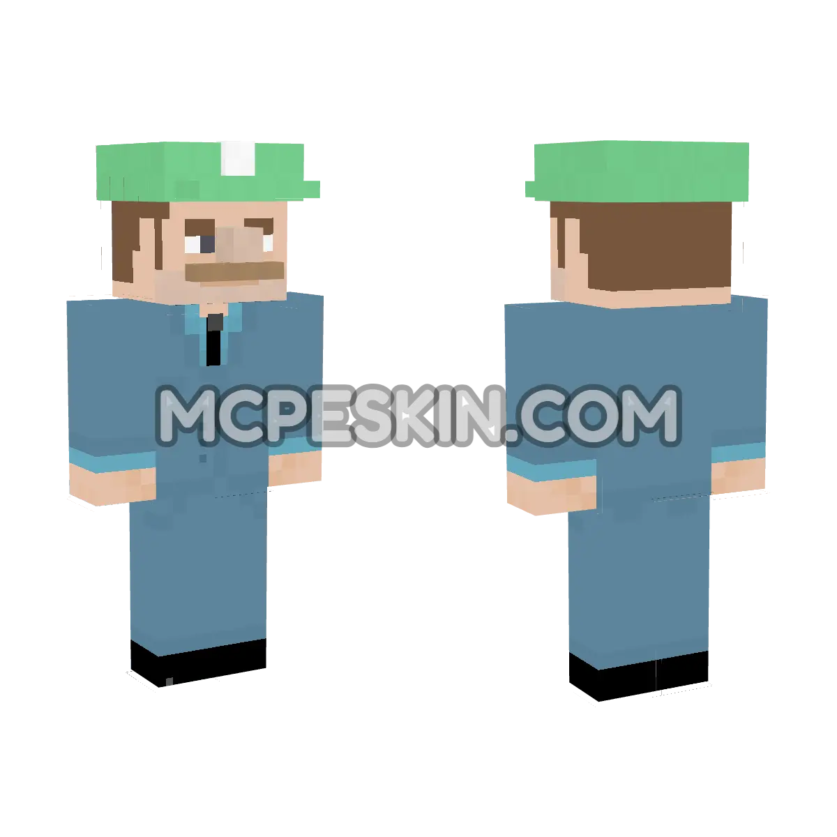 Luigi 5 4D Minecraft Bedrock skin
