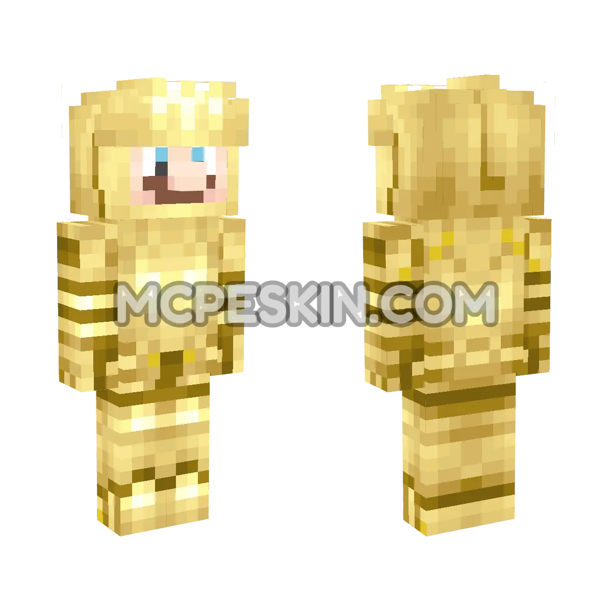 Luigi (Gold Knight) 4D Minecraft Bedrock skin