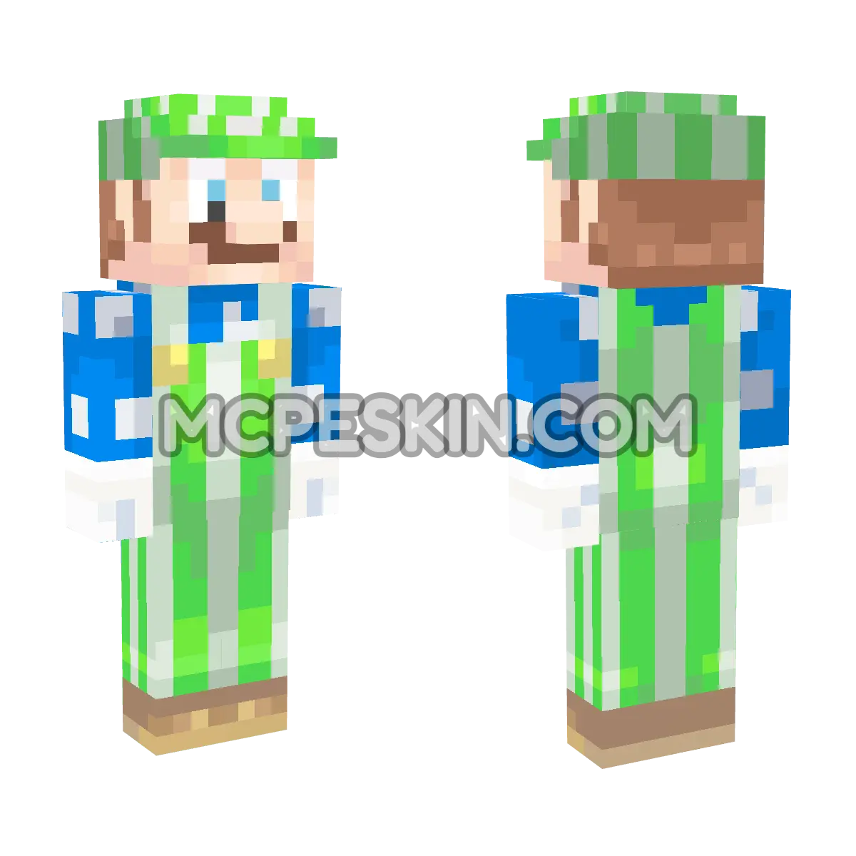 Luigi (Golf) 4D Minecraft Bedrock skin
