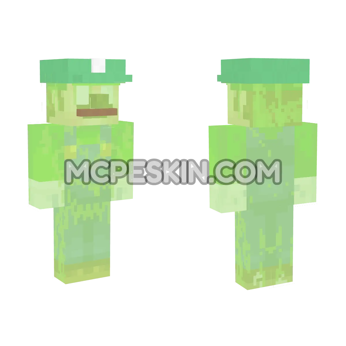 Luigi Mansion 4D Minecraft Bedrock skin