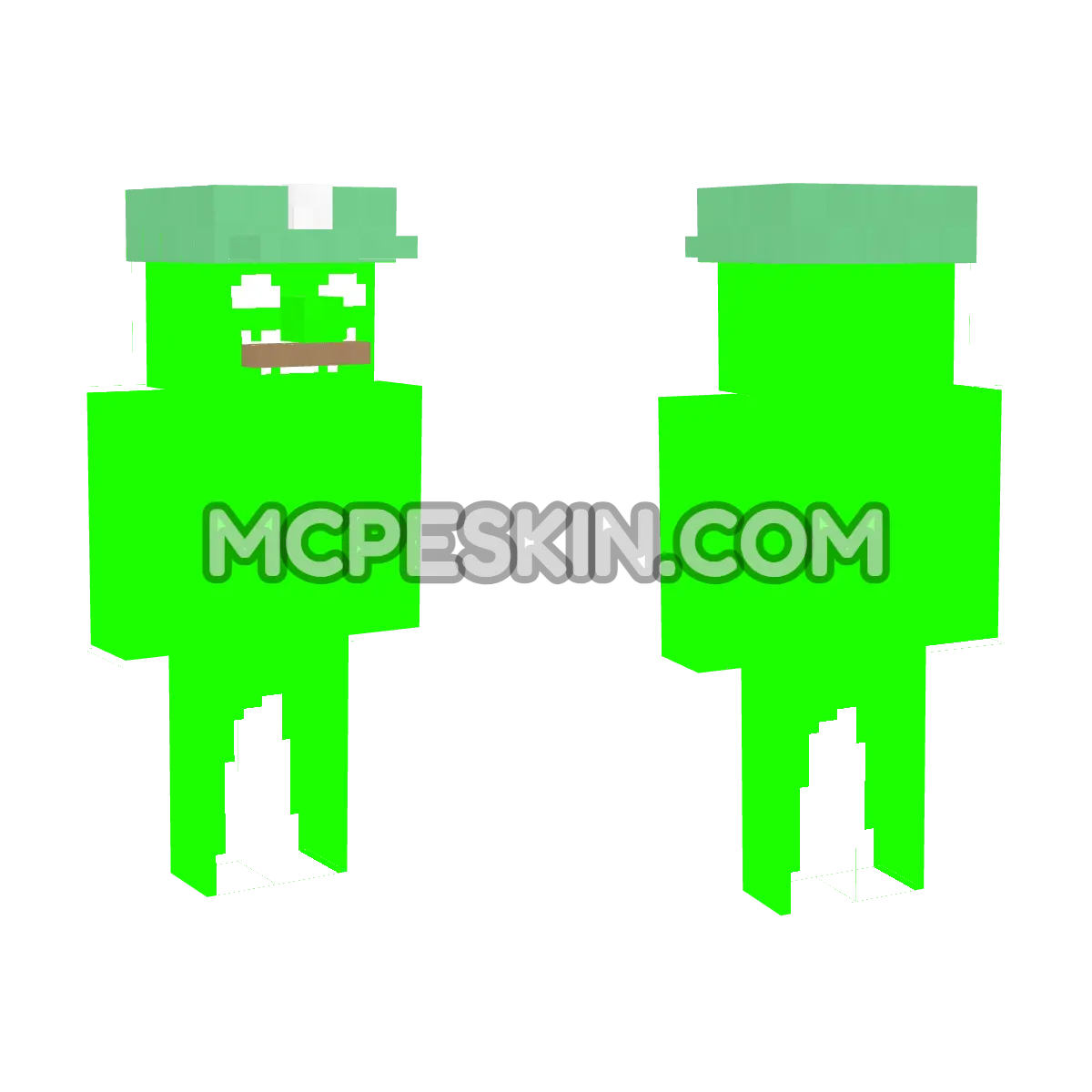 Luigi Mansion Dark 4D Minecraft Bedrock skin