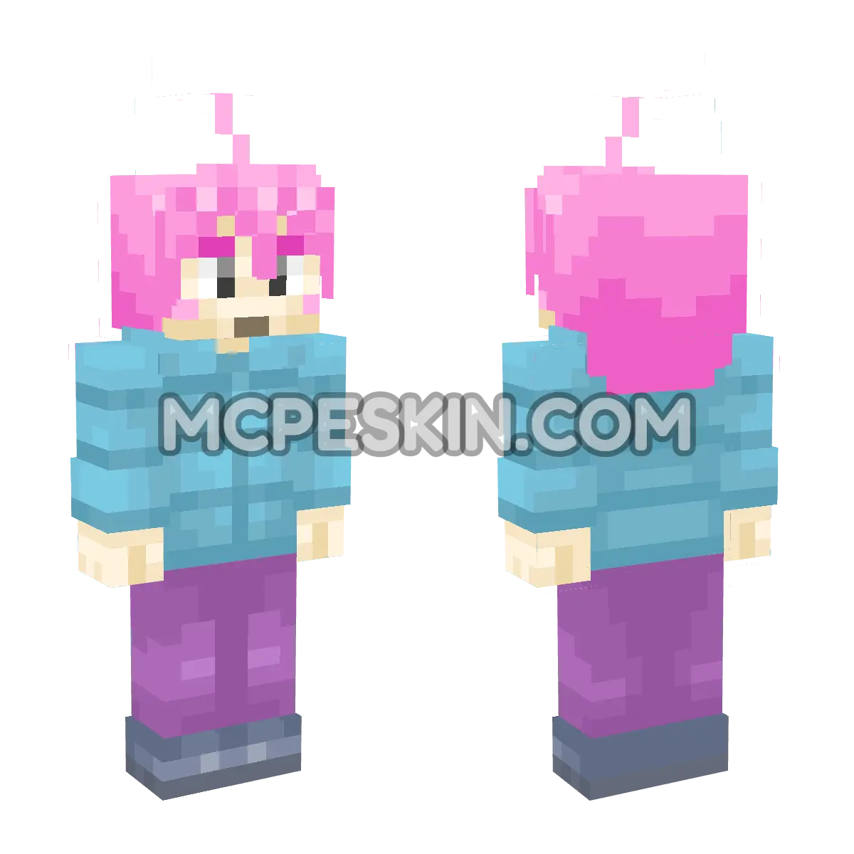 Madeline 4D Minecraft Bedrock skin