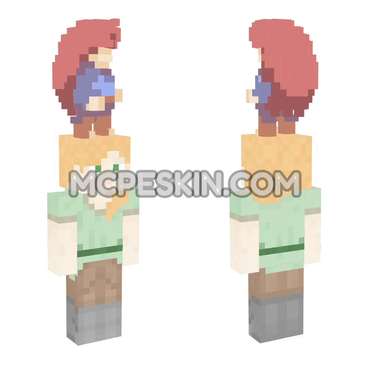Madeline 4D Minecraft Bedrock skin
