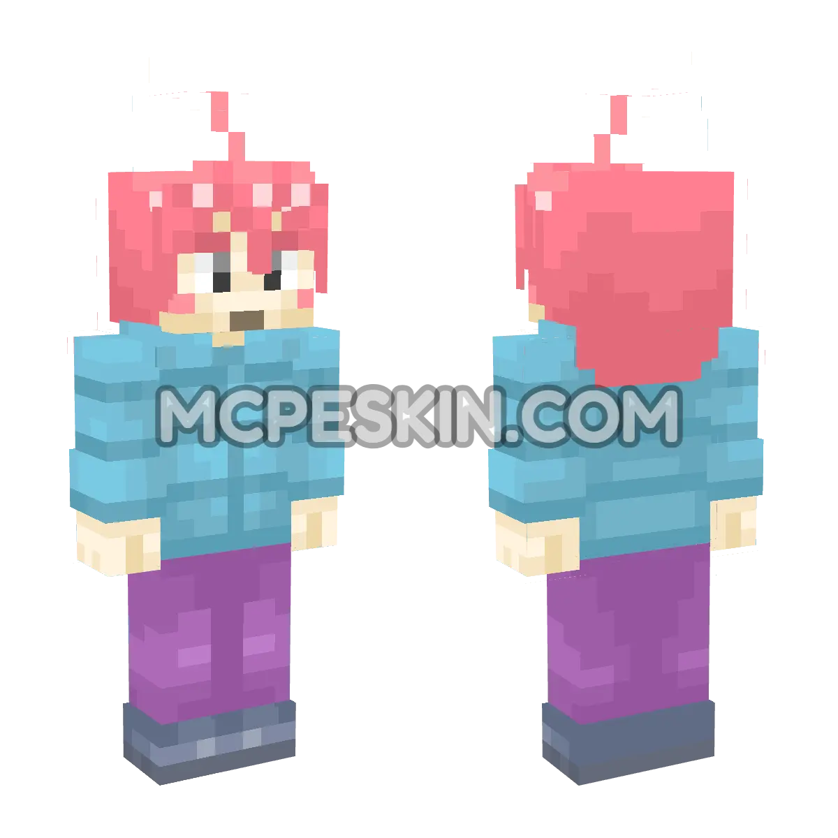 Madeline 4D Minecraft Bedrock skin