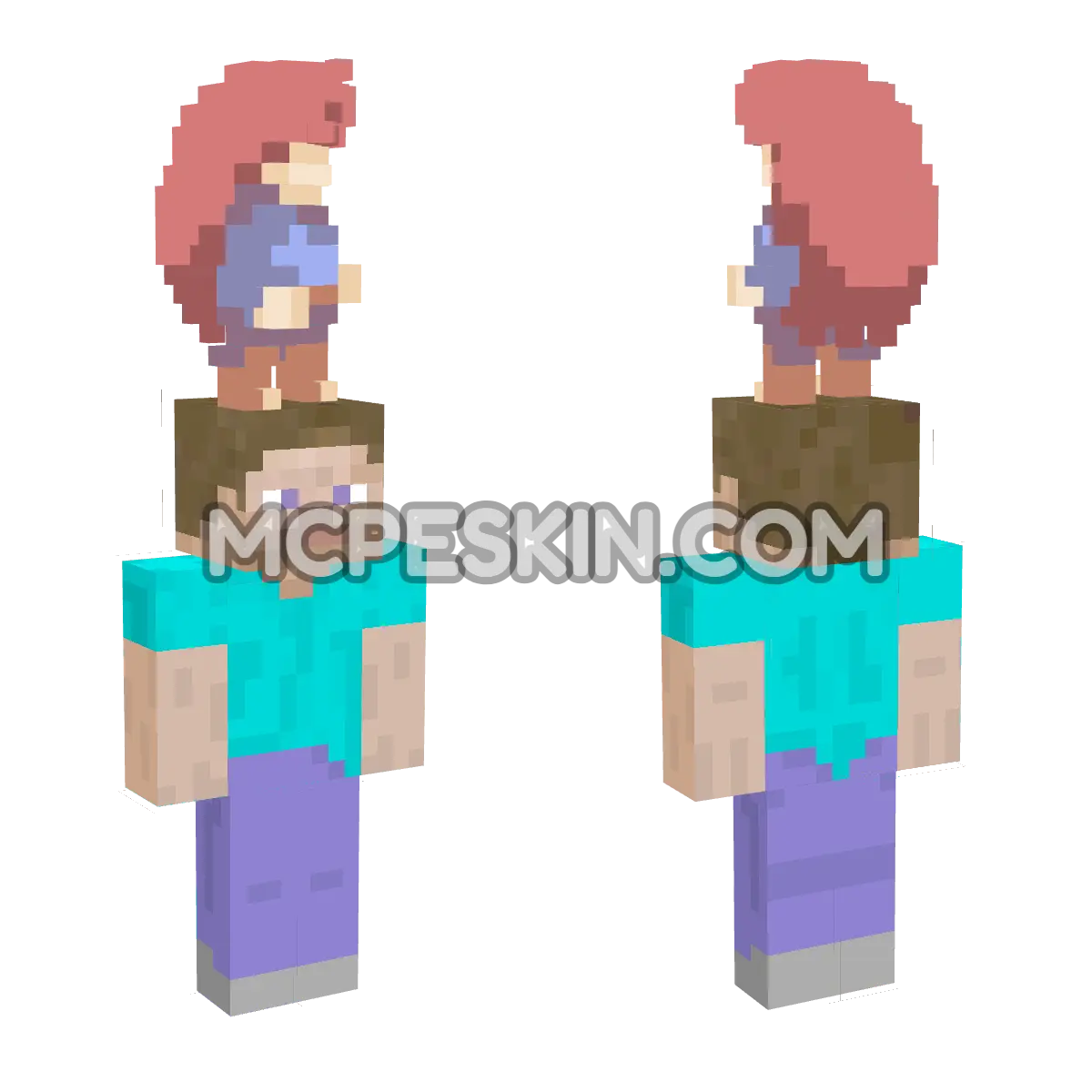 Madeline 4D Minecraft Bedrock skin