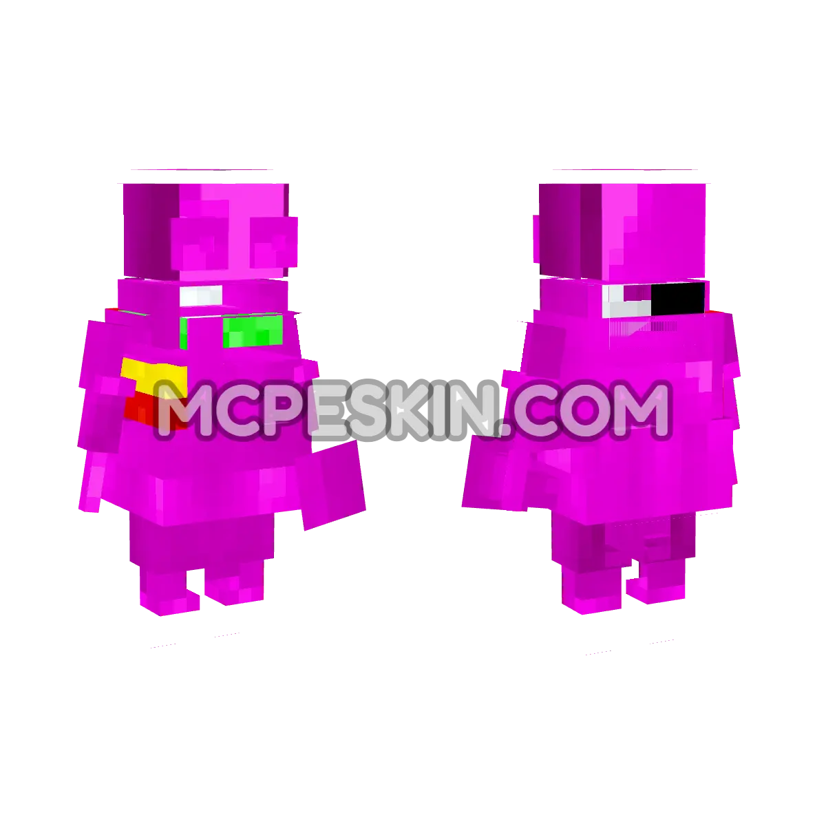Magenta REPO with Lamp 4D Minecraft Bedrock skin