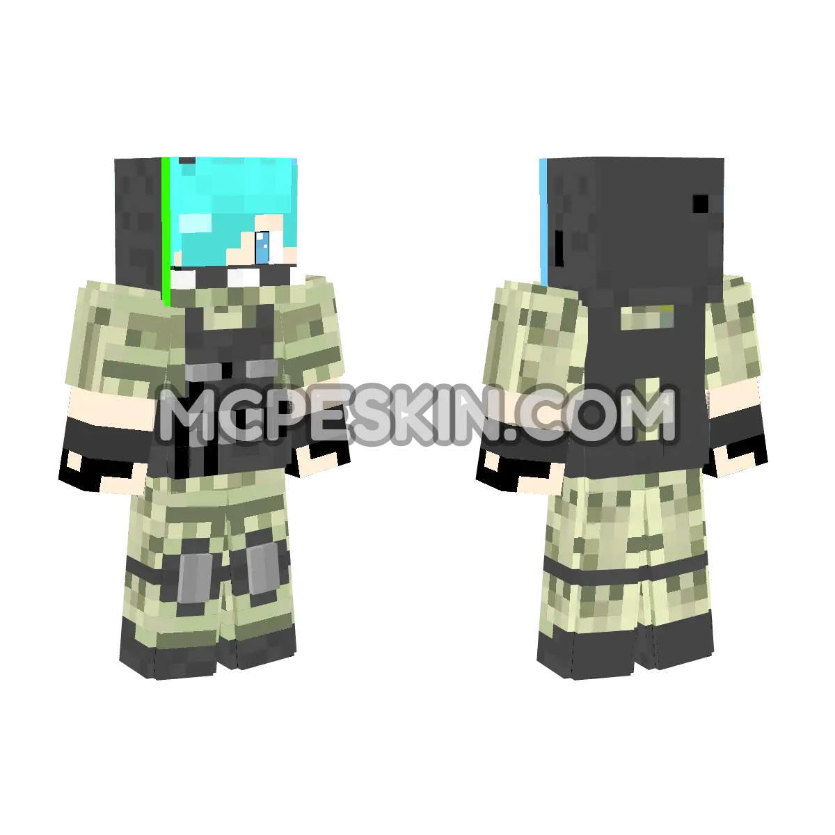 Marine 4D Minecraft Bedrock skin
