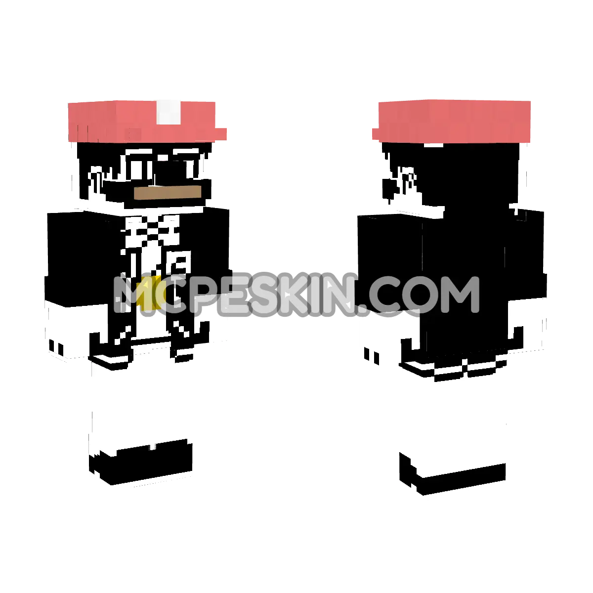 Mario 12 4D Minecraft Bedrock skin