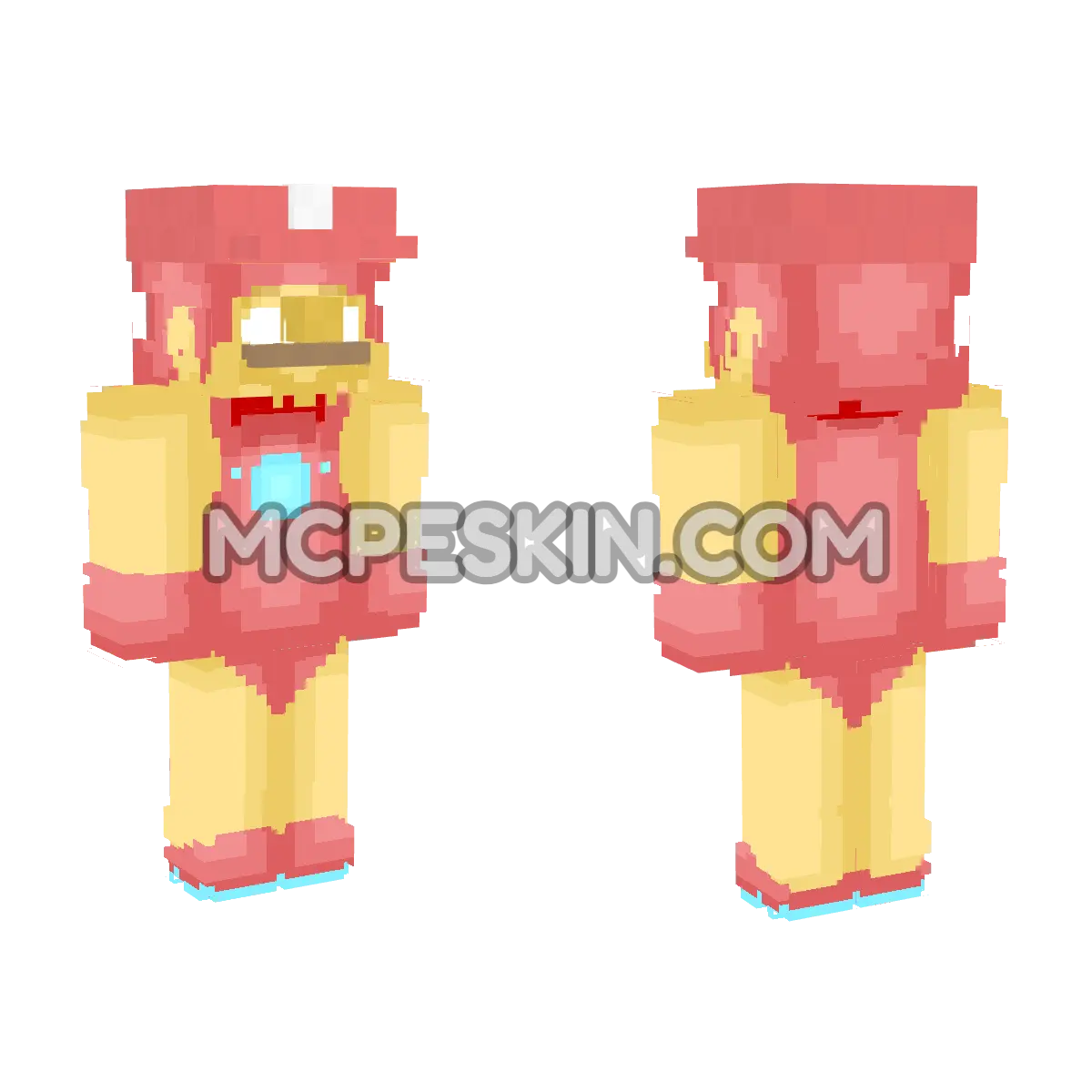 Mario 15 4D Minecraft Bedrock skin