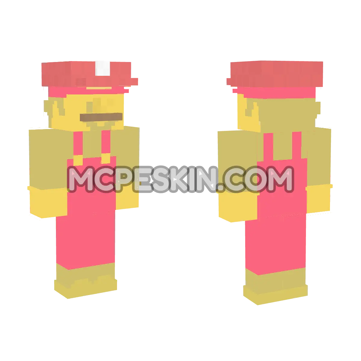 Mario 4D Minecraft Bedrock skin