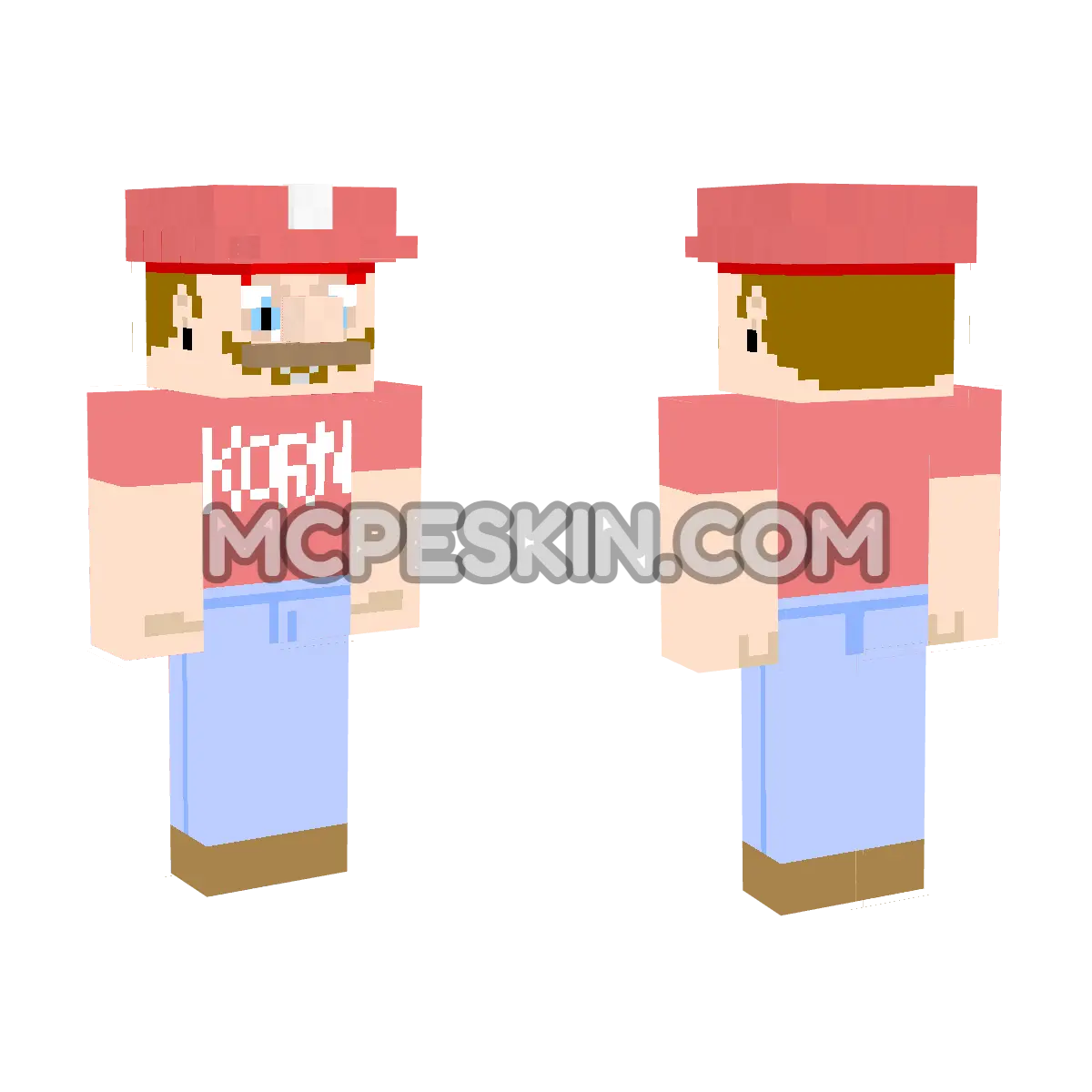 Mario 7 4D Minecraft Bedrock skin