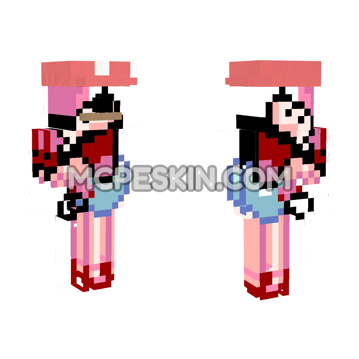 Mario 8 4D Minecraft Bedrock skin