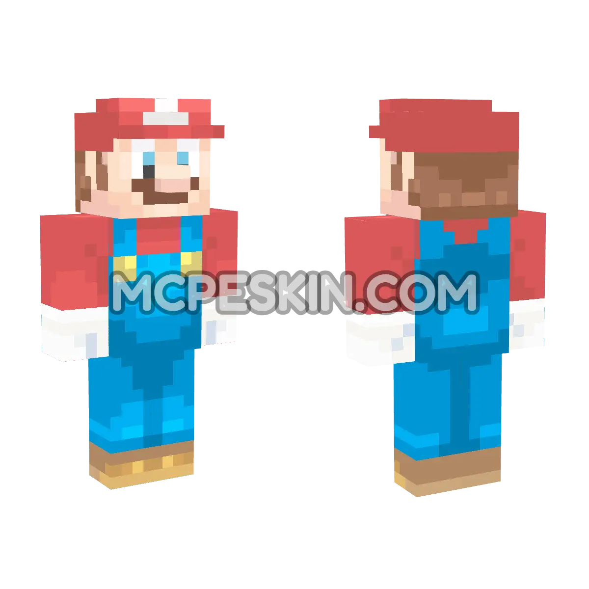 Mario 4D Minecraft Bedrock skin