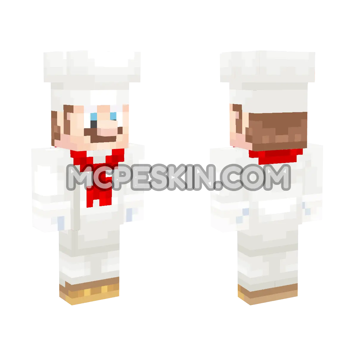 Mario (Chef) 4D Minecraft Bedrock skin