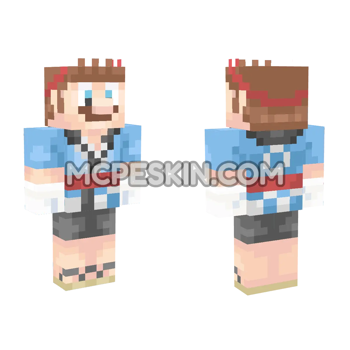 Mario (Happi) 4D Minecraft Bedrock skin