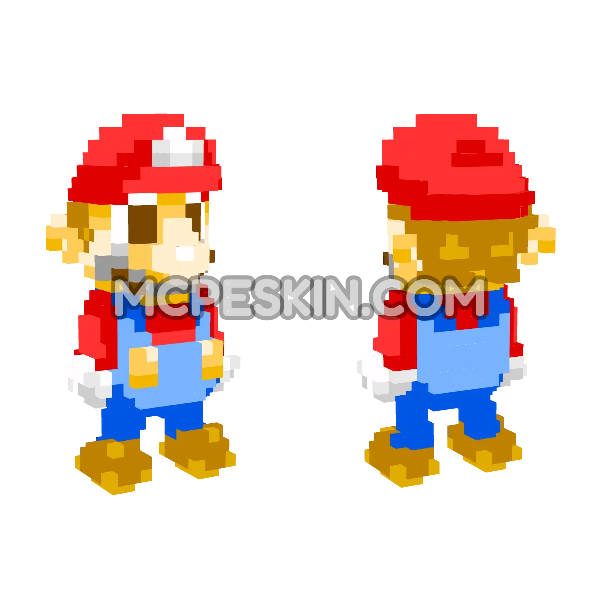 Mario (MLSS) 4D Minecraft Bedrock skin