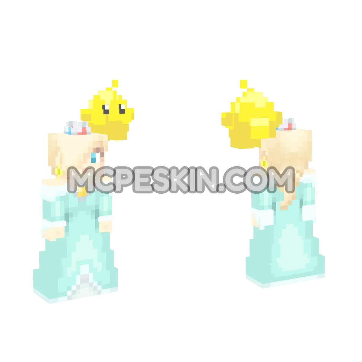 Mario Series: Rosalina & Luma 4D Minecraft Bedrock skin