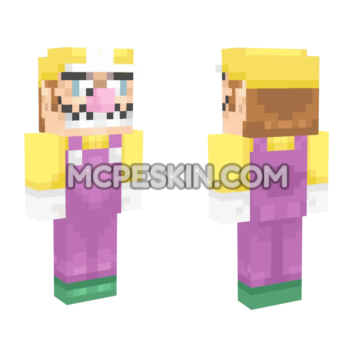 Mario Series: Wario (GCN Era) 4D Minecraft Bedrock skin