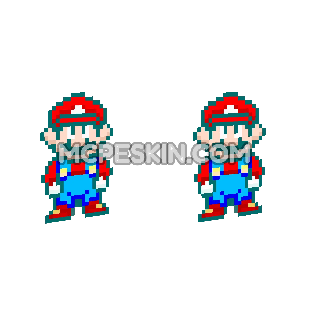 Mario (SNES) 4D Minecraft Bedrock skin