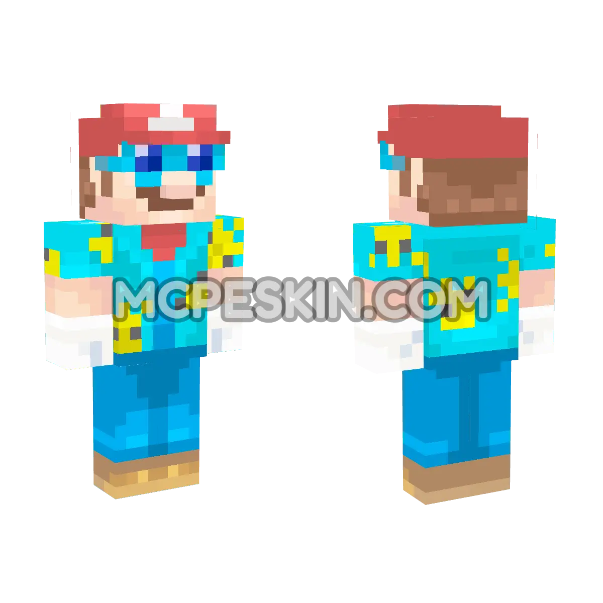 Mario (Sunshine) 4D Minecraft Bedrock skin