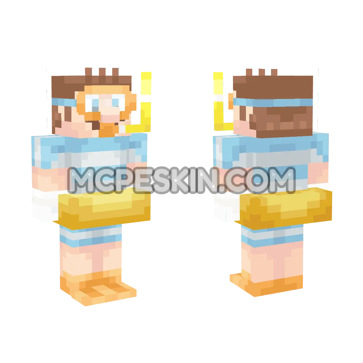 Mario (Swimwear) 4D Minecraft Bedrock skin