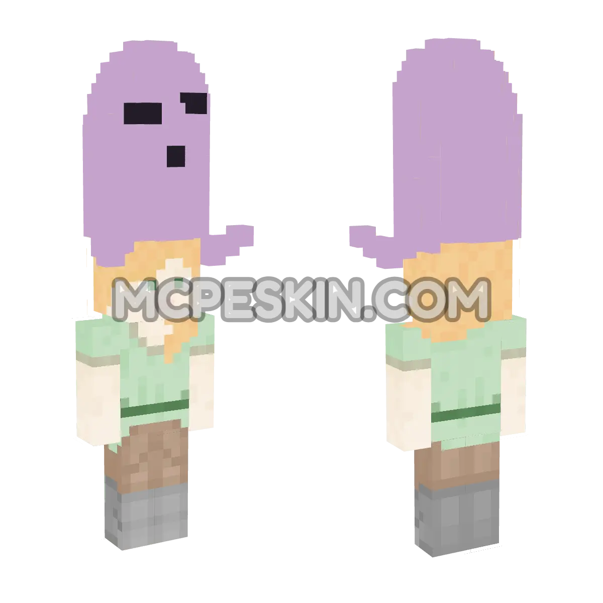 Me on Player is Sleep 4D Minecraft Bedrock skin