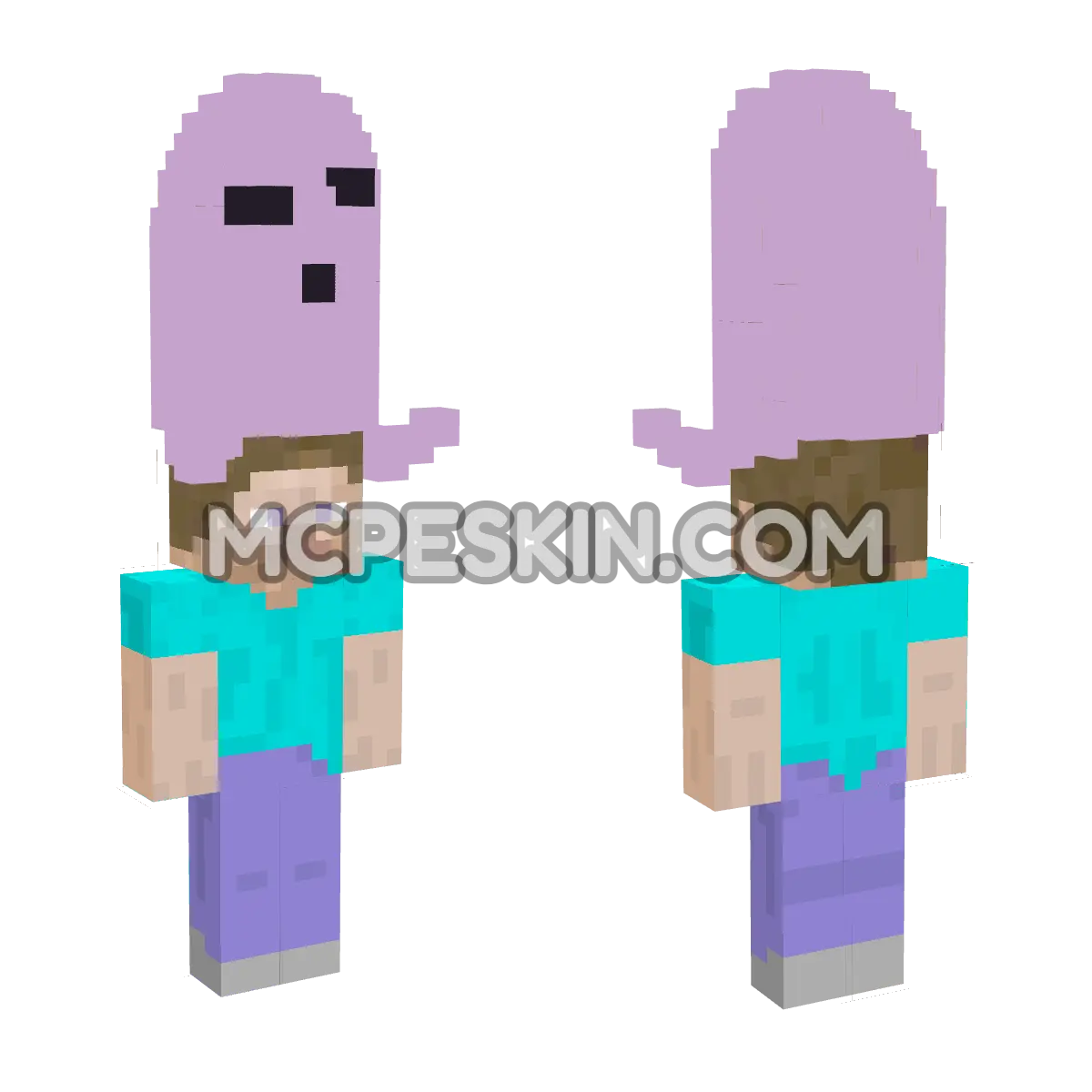 Me on Player is Sleep 4D Minecraft Bedrock skin