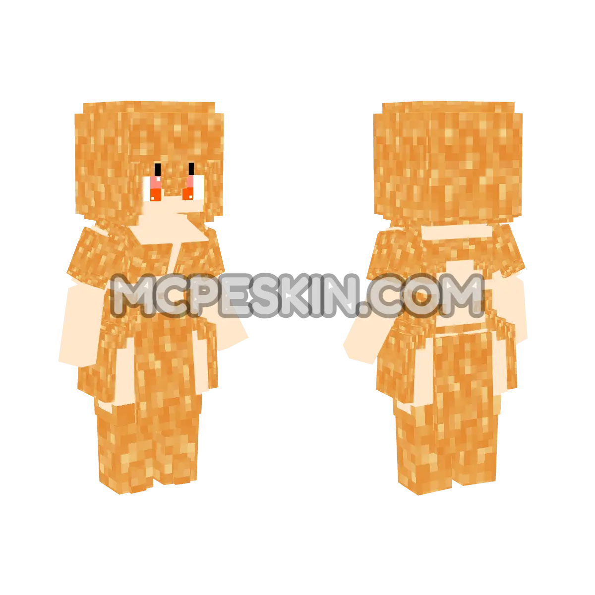 Medium Fenix Girl 4D Minecraft Bedrock skin